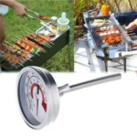 Stainless Steel Oven Thermometers BBQ Smoker Pit Grill Bimetallic Thermometer Temp Gauge Cooking Tools with Dual Display & Anti-fog Glass - Image 4