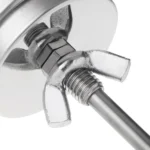 Stainless Steel Oven Thermometers BBQ Smoker Pit Grill Bimetallic Thermometer Temp Gauge Cooking Tools with Dual Display & Anti-fog Glass - Image 5