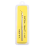 TC-14W Stainless Steel High Temperature Resistance Ceramic Tip Elbow Tweezers - Image 4