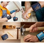 1680D Oxford Cloth Pocket Magnetic Wristband Storage Pockets Tool - Image 10