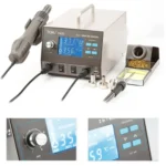 BAKU BA-942D 220V 700W 2 in 1 Digital Display Adjustable Temperature Hot Air Gun Set, EU Plug - Image 2