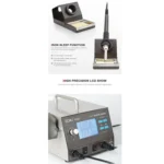 BAKU BA-942D 110V 700W 2 in 1 Digital Display Adjustable Temperature Hot Air Gun Set, US Plug - Image 7