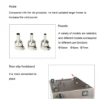 BAKU BA-942E 220V Digital Display Adjustable Temperature Hot Air Gun Desoldering Station Set, EU Plug - Image 5