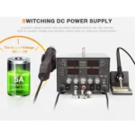 BAKU ba-8305D 220V 3 in 1 4 Digital Display Hot Air Gun Set, EU Plug - Image 6