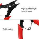 4 in 1 Pliers 10-15mm Snap Ring Circlip Plier Combination Retaining Clip 45-180 Degree - Image 3