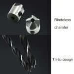 7 in 1 Woodworking Countersink Chamfer Three-Pointed High-Speed Steel Drill Bits Set, 3-10mm - Image 4