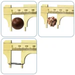 Portable Mini Brass Sliding 100mm Gauge Vernier Bead Jewelry Measuring Caliper - Image 3