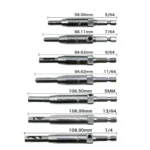 7 PCS/Set Doors Self Centering Hinge Tapper Core Drill Bit Set Hole Puncher Woodworking Tools(5/64,7/64,9/64,11/64,13/64,1/4 inch,5mm) - Image 4