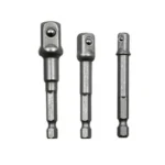 3 PCS/Set Socket Bit Extension Bar Hex Shank Adapter Drill Nut Driver Power Drill Bit(1/4, 3/8, 1/2 inch), Length:65-73mm