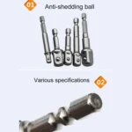3 PCS/Set Socket Bit Extension Bar Hex Shank Adapter Drill Nut Driver Power Drill Bit(1/4, 3/8, 1/2 inch), Length:65-73mm - Image 4