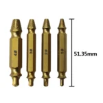 4 in 1 Screw Extractor Drill Bits Tool Broken Bolt Remover(1#, 2#, 3#, 4#), with Plastic Case - Image 2