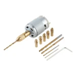 WLXY WL-DIY001 Mini DIY Brass Electric Drill Chucks Drill Bits Set DC-12V Motor - Image 4