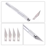 WLXY-9308 Metal Carving Knife Professional Mobile Phone Repair Tool with 6 Blades(Silver) - Image 4