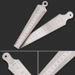 Wedge Feeler Gap 15-30mm Stainless Steel Ruler Inspection Taper Gauge Metric Imperial Measure Tool - Image 2