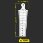 Wedge Feeler Gap 30-45mm Stainless Steel Ruler Inspection Taper Gauge Metric Imperial Measure Tool - Image 3