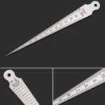 Wedge Feeler Gap 1-15mm Thick Stainless Steel Ruler Inspection Taper Gauge Metric Imperial Measure Tool - Image 2
