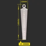 Wedge Feeler Gap 15-30mm Stainless Steel Ruler Inspection Taper Gauge Metric Measure Tool - Image 3