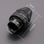 Electric Grinder M8 x 0.75mm 0.3-3.2mm Keyless Rotary Tool Three-jaw Chuck(Long) - Image 4
