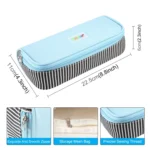 HAWEEL Pencil Case Cosmetic Storage Organizer Canvas Glasses Bag, Size: 230 x 110 x 70mm - Image 2