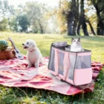 FUNADD Portable Breathable Pet Bag Outdoor Shoulder Tote Bag - Image 9