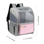 FUNADD Fold Breathable Pet Backpack Outdoor Shoulders Cat Bag - Image 3