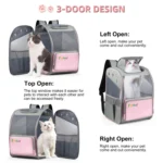 FUNADD Fold Breathable Pet Backpack Outdoor Shoulders Cat Bag - Image 7