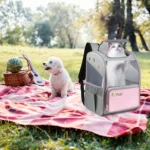 FUNADD Fold Breathable Pet Backpack Outdoor Shoulders Cat Bag - Image 9