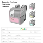 FUNADD Fold Breathable Pet Backpack Outdoor Shoulders Cat Bag - Image 2
