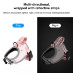 FunAdd Traction Rope Reflective Breathable Nylon Pet Vest Dog Harness, Size: S - Image 7
