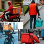 Top-opening Pizza Delivery Carry Bag Insulated Food Delivery Box, Size: 40x28x20cm - Image 8