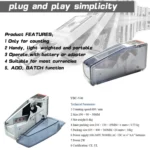 V40 Handheld Mini Portable Small Money Counting Machine, Specification: EU Plug - Image 6