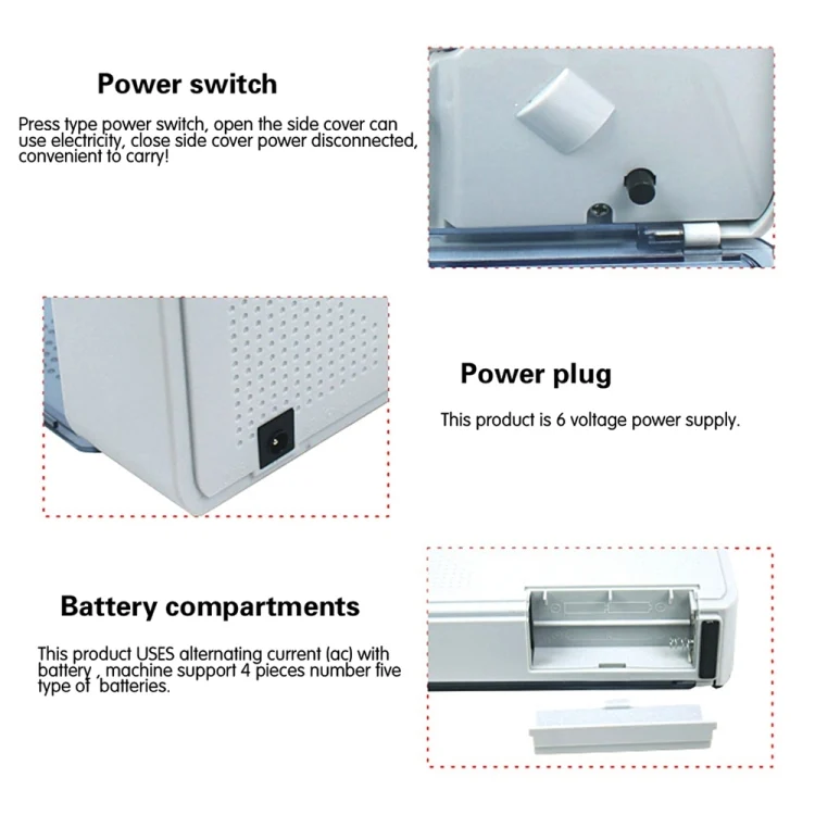 FSP0131_7.webp V40 Handheld Mini Portable Small Money Counting Machine, Specification: JP Plug - Image 8