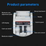 2108UV/IR 110V Portable Multi-Currency Money Counter, Specification: US Plug - Image 4
