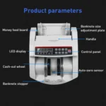 2108 UVMGIR 220V Multi-Currency Multifunctional Money Counter, Specifications:EU Plug - Image 3