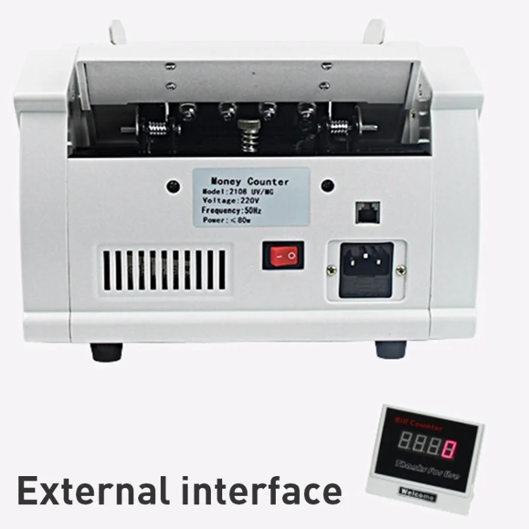 FSP0143_5.webp 2108 UVMGIR 220V Multi-Currency Multifunctional Money Counter, Specifications:CN Plug - Image 6