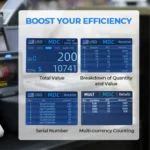 AL-920 Dual CIS Image Multi-Currency Vertical Currency Counter, Specifications:UK Plug - Image 5