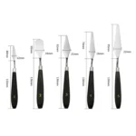 5 in 1 QST EXPRESS Art Supplies Paint Toning Stainless Steel Scraper - Image 2
