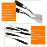 5 in 1 QST EXPRESS Art Supplies Paint Toning Stainless Steel Scraper - Image 5