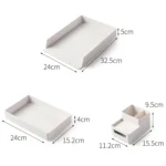 Desk-top Removable Pen Holder Stationery Box Assembly File Storage Box - Image 3