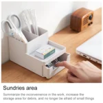 Desk-top Removable Pen Holder Stationery Box Assembly File Storage Box - Image 7