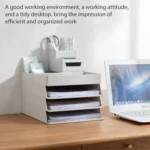 Desk-top Removable Pen Holder Stationery Box Assembly File Storage Box - Image 9