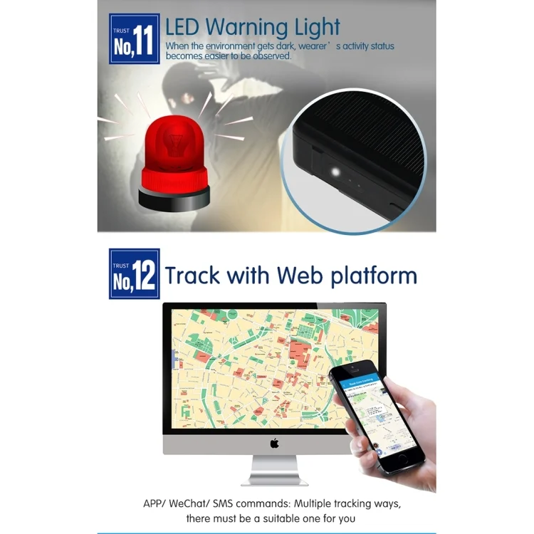 GPS2088_10.webp RF-V34 Sheep Cow Cattle Livestock IP67 Waterproof Solar GSM GPS WiFi Tracking without Fixed Bottom Plate, Support Voice Monitoring & Anti-remove Alarm & SOS - Image 11