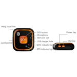REACHFAR V28 Necklace Style GSM Mini LBS WiFi AGPS Tracker SOS Communicator - Image 6