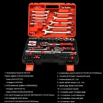 82 In 1 Multi-function Car Repair Combination Toolbox Ratchet Wrench Set - Image 2