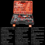 150 In 1 Multi-function Car Repair Combination Toolbox Ratchet Wrench Set - Image 2