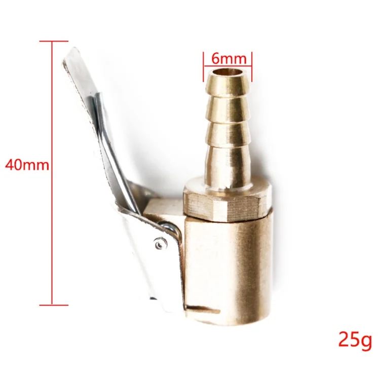GRP2474_1.webp 6mm Car Tyre Wheel Tire Air Chuck Inflator Pump Valve Clip Clamp Connector - Image 2
