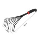 Gardening Tool 9 Tooth Grass Rake - Image 2
