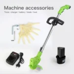 Portable Household Electric Lithium Battery Lawn Mower Weeder, EU Plug - Image 5