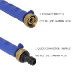 Garden Lawn Irrigation High Pressure Hose Spray Nozzle Car Wash Cleaning Tools Set - Image 7