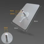 Screw Sticky Hook Wall Hanging Punch-free Wall Sticker Hook, Screw Length: 10mm - Image 2